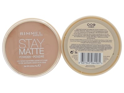 Rimmel Stay Matte Long Lasting Pressed Powder 14Gr 009 Amber (keltainen)