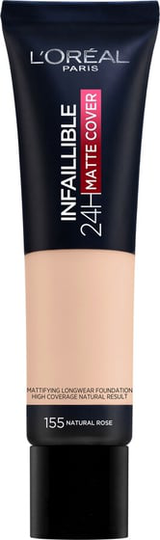 L' Oreal Paris Infallible 24H Matte Cover 155 Natural Rose 30ml meikkivoide