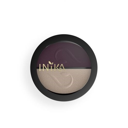 Inika Organic Pressed Mineral Eye Shadow Duo Plum & Pearl