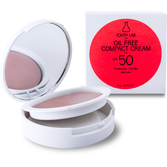 Youth Lab Oil Free Compact Cream Spf 50 Dark Color