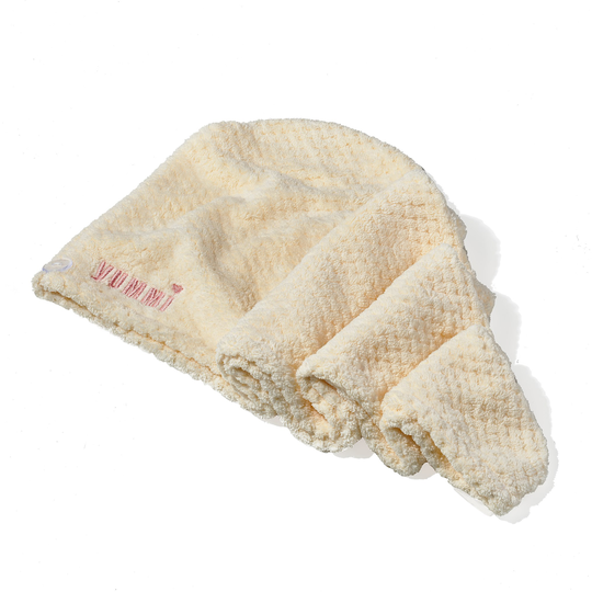 Yummi Haircare Microfiber Hair Turban White