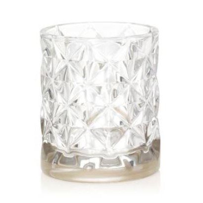Yankee Candle Langham Votive Holder Metalic Band in Clear Faceted