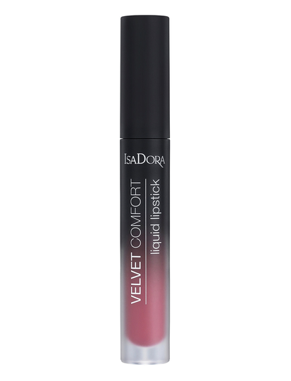 Velvet Comfort Liquid Lipstick Mauve Pink Huulikiilto Meikki Vaaleanpunainen IsaDora