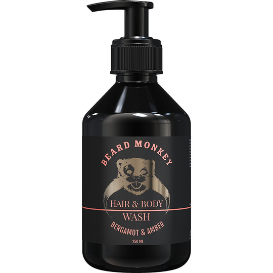 Hair & Body Bergamot & Amber, 250 ml Beard Monkey Suihku- ja kylpytuotteet