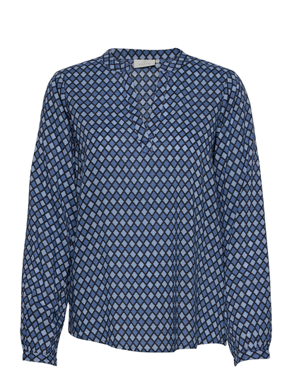 Kasary Tilly Blouse Pitkähihainen Pusero Paita Sininen Kaffe