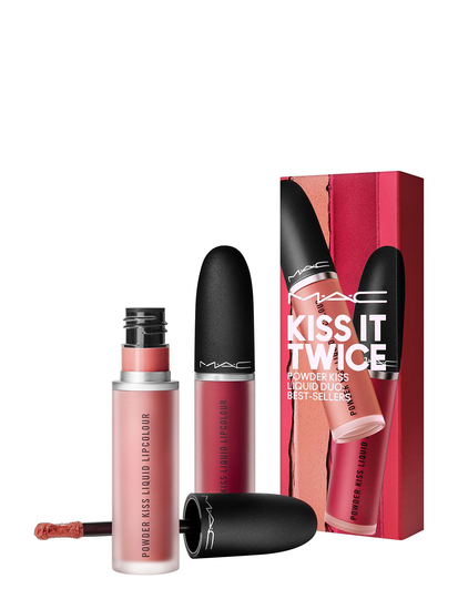 Kiss It Twice Powder Kiss Liquid Duo: Best Sellers Meikkisetti Meikki Vaaleanpunainen M.A.C.