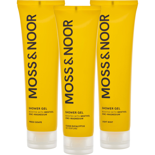 Moss & Noor After Workout Shower Gel Mixed 3-pack