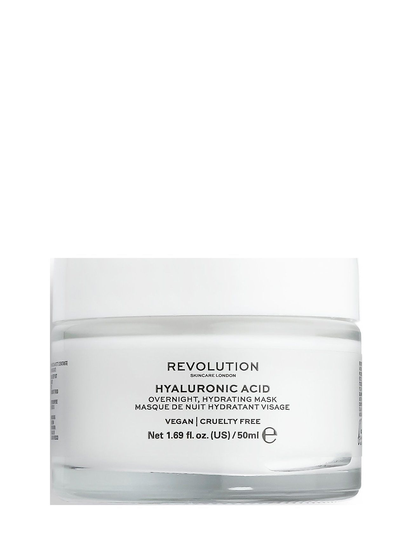 Revolution Skincare Hyaluronic Acid Overnight Hydrating Fac Beauty WOMEN Skin Care Face Face Masks Sleep Mask Valkoinen Revolution Skincare