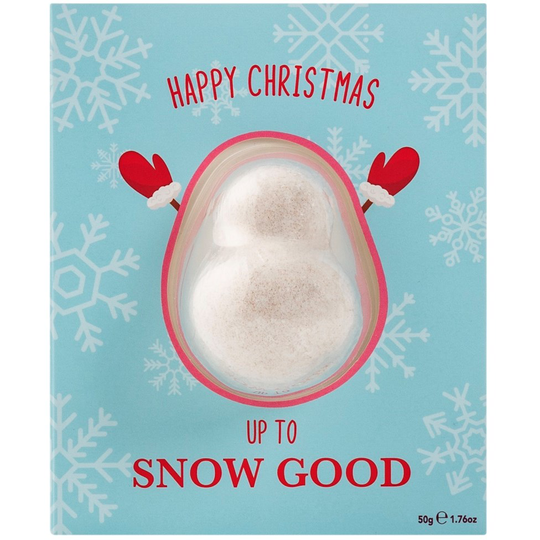 BubbleT Fizzer Card Snowman "Up to Snow Good"