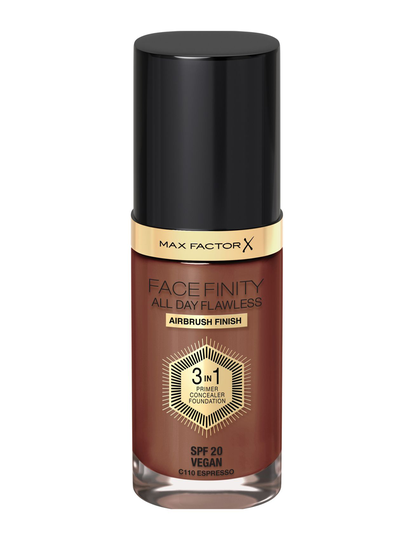All Day Flawless Foundation 110 Espresso Meikkivoide Meikki Max Factor