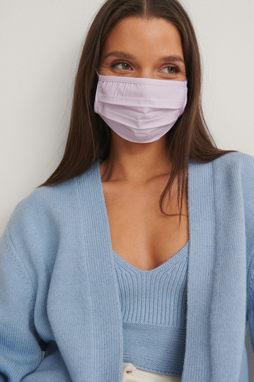 NA-KD Accessories 2-pack Solid Flat masks - Purple