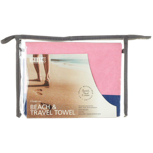 Smart Smart Spa Beach towel Hampton blå/rosa