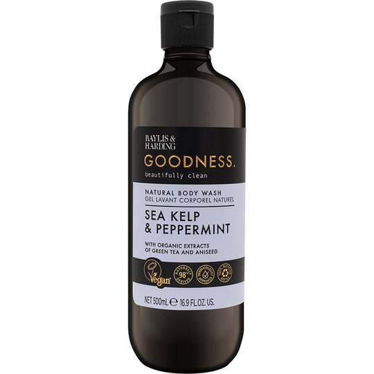Goodness Sea Kelp & Peppermint Body Wash, 500 ml Baylis & Harding Suihku- ja kylpytuotteet