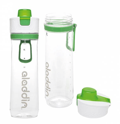 Active Hydration Tracker pullo 0.8L, valkoinen/vihreä