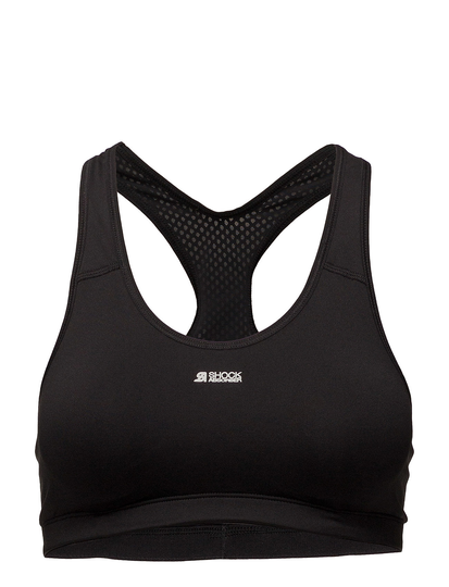 Active Crop Top Lingerie Bras & Tops Sports Bras - ALL Musta Shock Absorber