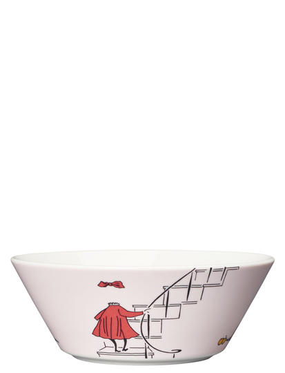 Moomin Bowl Ø15Cm Ninny Powder Home Tableware Bowls Breakfast Bowls Vaaleanpunainen Arabia