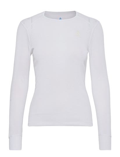 Odlo W Crewneck Ls Active Warm Eco Base Layer Tops Valkoinen Odlo