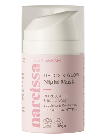 Narcissa Detox Glow Night Mask 50 Ml Beauty WOMEN Skin Care Face Face Masks Detox Mask Nude Urtekram