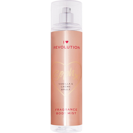 I Heart Revolution Soph Vanilla & Crème Brule Body Mist, Makeup Revolution Vartalosuihke
