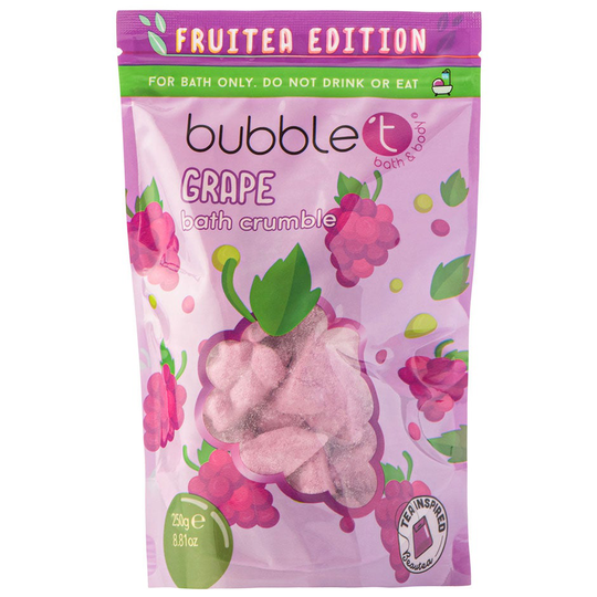 Fruitea Grape Bath Crumble, 250 g BubbleT Kylpyvaahto & Kylpysuola