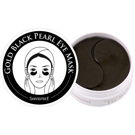 Shangpree Gold Black Pearl Eye Mask