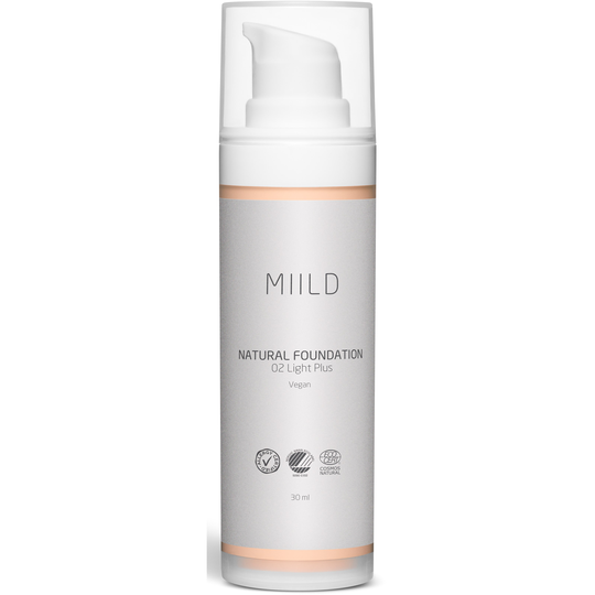 Miild Natural Foundation 02 Light Plus Wind