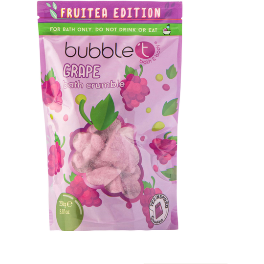 BubbleT Fruitea Grape Bath Crumble 250 ml