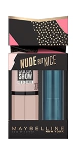 Maybelline Kiss and Tell Nude but Nice Duo Set Huulipuna Smoky Rose, Kynsi Love Sweater