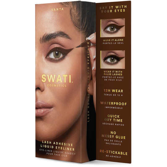 SWATI Cosmetics Lash Adhesive Liquid Eyeliner Glove (Shade Brown)