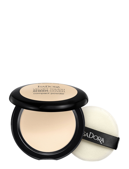 Velvet Touch Sheer Cover Compact Powder Puuteri Meikki IsaDora
