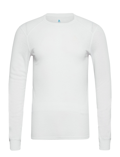 Odlo M Crewneck Ls Active Warm Eco Base Layer Tops Valkoinen Odlo
