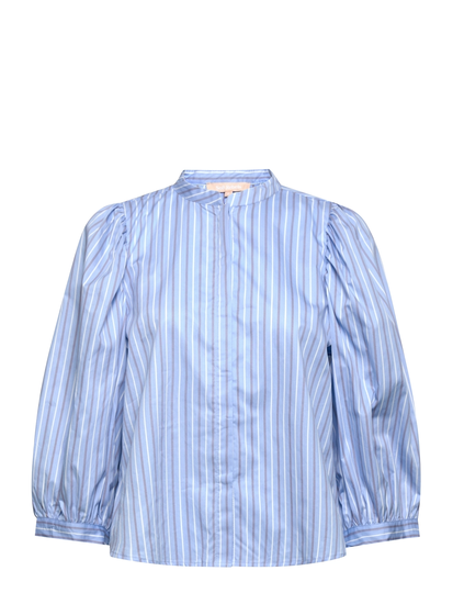Sreditta 3/4 Shirt Printed Pitkähihainen Pusero Paita Sininen Soft Rebels