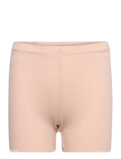 Rib Shorts Shorts Sweat Shorts Vaaleanpunainen Wheat