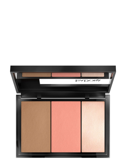 Face Sculptor 3-In-1 Palette Beauty WOMEN Makeup Face Blush Vaaleanpunainen IsaDora