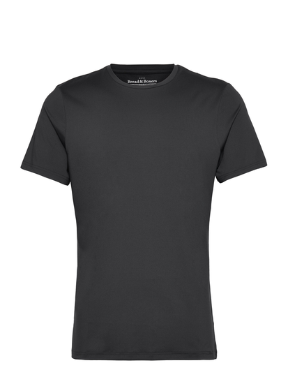 Crew-Neck Active T-shirts Short-sleeved Musta Bread & Boxers