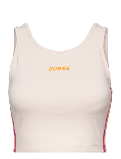 Brittany Cn Active Top Crop Tops Sleeveless Crop Tops Vaaleanpunainen Guess Activewear