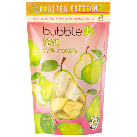 Fruitea Pear Bath Crumble, 250 g BubbleT Kylpyvaahto & Kylpysuola