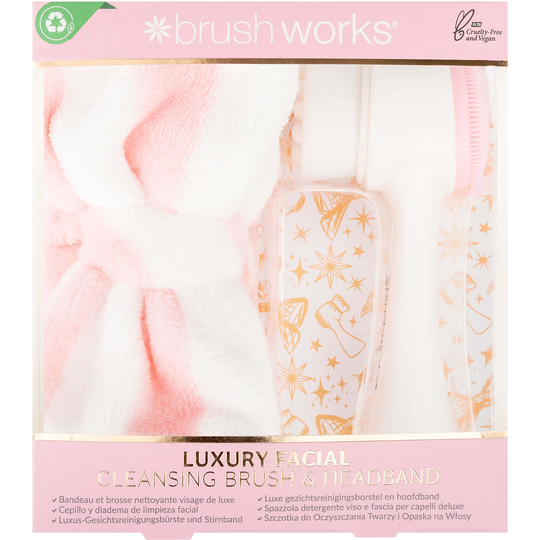 Brushworks Luxury Facial Cleansing Brush & Headband