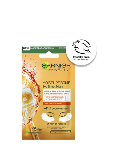 Eye Sheet Mask Moisture Bomb Orange Beauty WOMEN Skin Care Face Face Masks Sheet Mask Nude Garnier