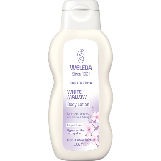 Weleda Baby Derma White Mallow Body Lotion, 200 ml Weleda Äidille & Vauvalle