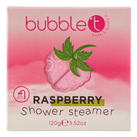 Fruitea Raspberry Shower Steamer, 120 g BubbleT Kylpyvaahto & Kylpysuola