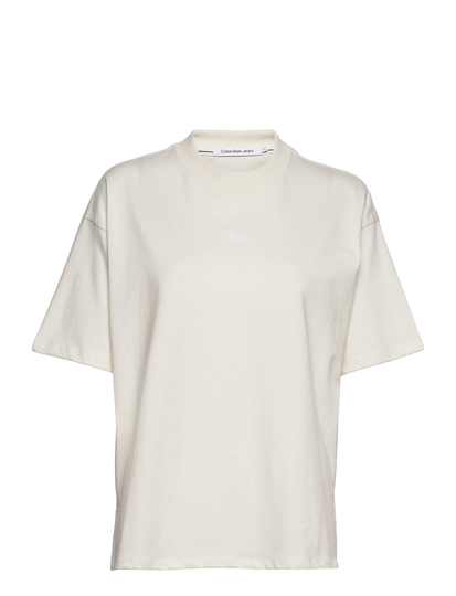 Two T Monogram Boyfriend Tee T-shirts & Tops Short-sleeved Valkoinen Calvin Klein Jeans