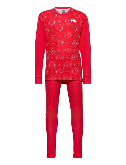 Jr Hh Lifa Active Set Outerwear Base Layers Base Layer Sets Punainen Helly Hansen