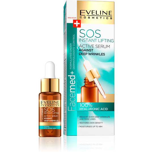 Eveline Cosmetics Facemed Sos Active Serum 100% Hyaluronic Acid