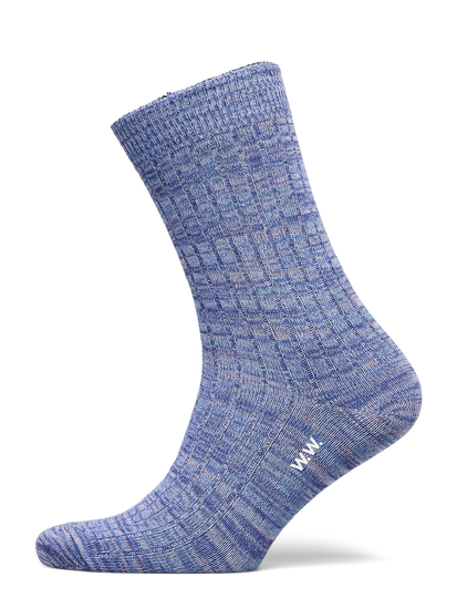 Maddie Twist Socks Lingerie Socks Regular Socks Sininen Wood Wood