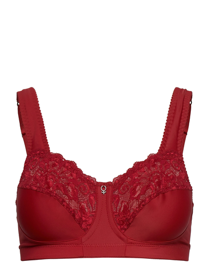 Support,Soft Bra Powder Lingerie Bras & Tops Full Cup Bras Punainen Abecita