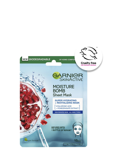 Moisture Bomb Super-Hydrating And Energizing Sheet Mask Beauty WOMEN Skin Care Face Face Masks Sheet Mask Nude Garnier