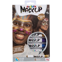 Mask up kasvovärit, Metallic 6-pack