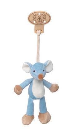 Teddykompaniet Pehmoeläin puristimessa 16cm, vaaleansininen hiiri, 12674 +0mdr