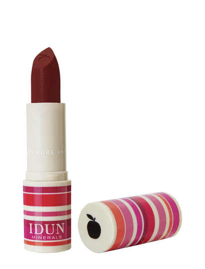 Matte Lipstick Vinbär Huulipuna Meikki Punainen IDUN Minerals